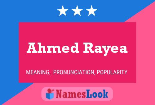 Ahmed Rayea Naam Poster