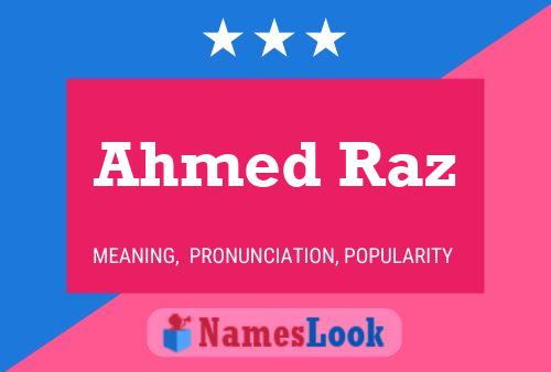 Ahmed Raz Naam Poster