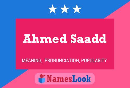 Ahmed Saadd Naam Poster