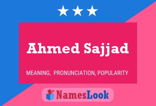 Ahmed Sajjad Naam Poster