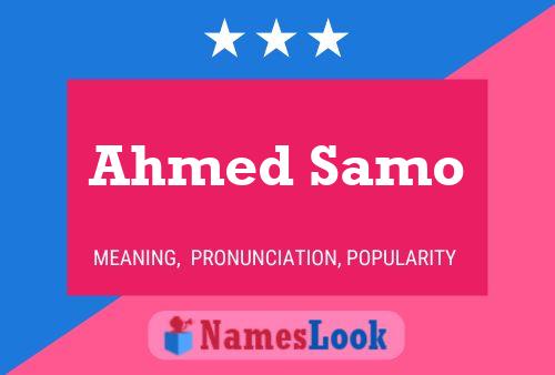 Ahmed Samo Naam Poster