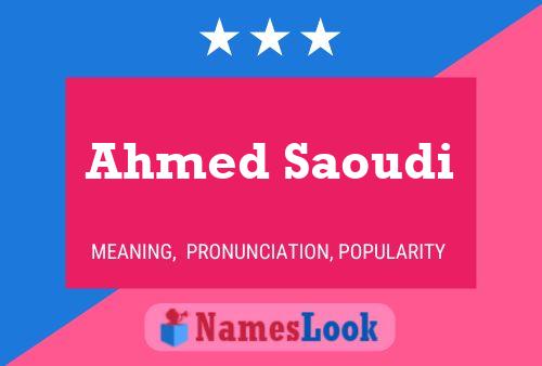 Ahmed Saoudi Naam Poster