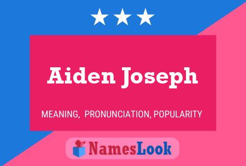 Aiden Joseph Naam Poster