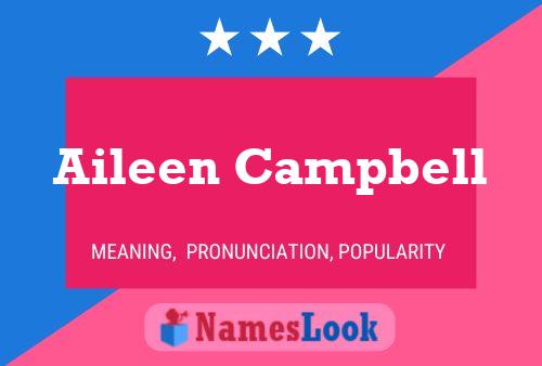 Aileen Campbell Naam Poster