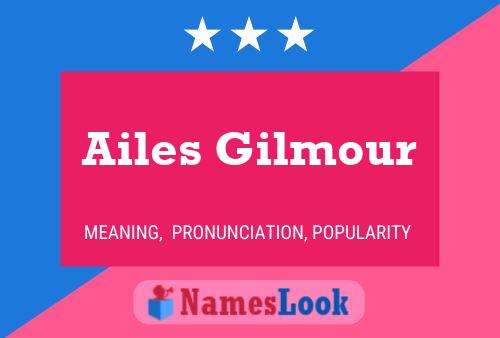 Ailes Gilmour Naam Poster