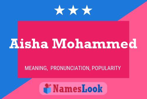 Aisha Mohammed Naam Poster