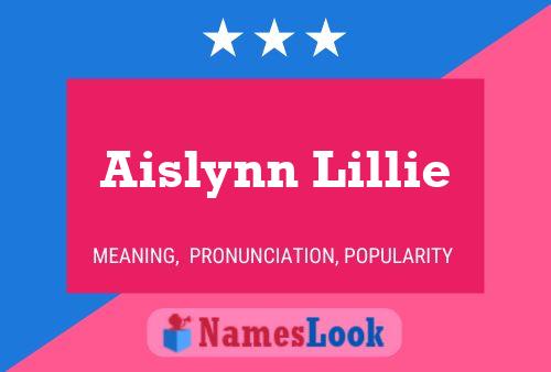 Aislynn Lillie Naam Poster