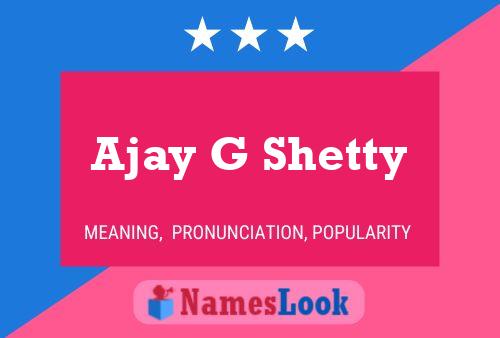 Ajay G Shetty Naam Poster