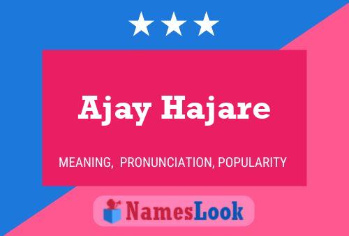 Ajay Hajare Naam Poster