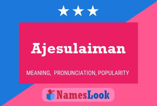 Ajesulaiman Naam Poster