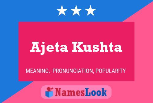 Ajeta Kushta Naam Poster