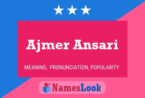 Ajmer Ansari Naam Poster