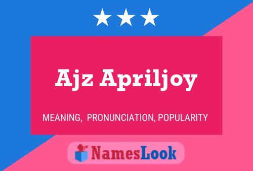 Ajz Apriljoy Naam Poster