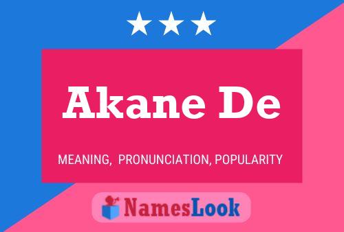 Akane De Naam Poster