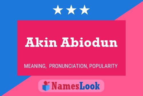 Akin Abiodun Naam Poster