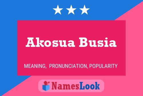 Akosua Busia Naam Poster