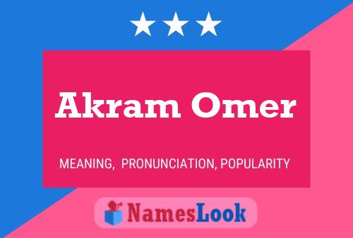 Akram Omer Naam Poster