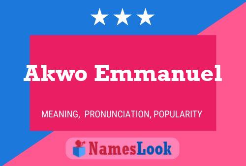 Akwo Emmanuel Naam Poster