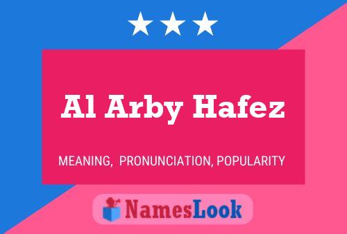 Al Arby Hafez Naam Poster