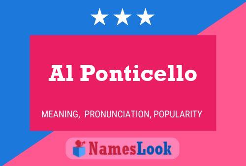 Al Ponticello Naam Poster