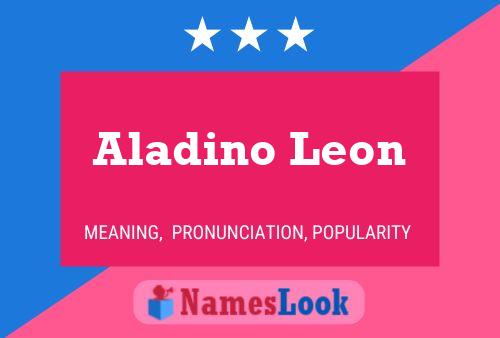 Aladino Leon Naam Poster