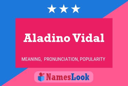 Aladino Vidal Naam Poster