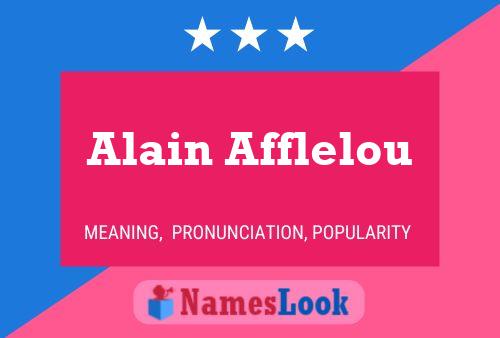 Alain Afflelou Naam Poster