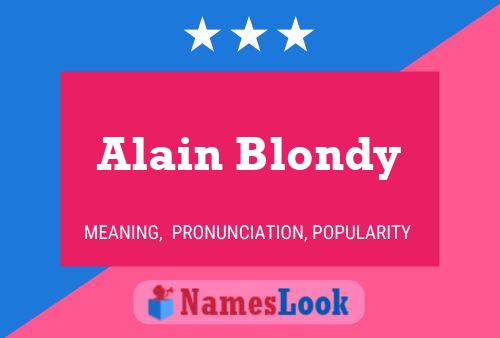 Alain Blondy Naam Poster