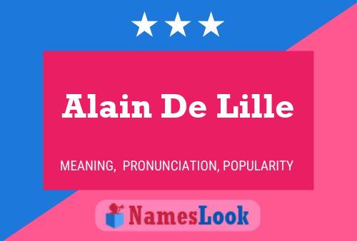 Alain De Lille Naam Poster