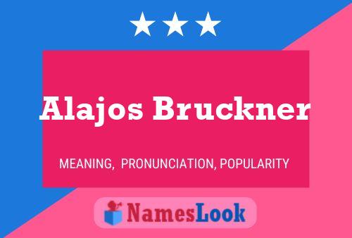 Alajos Bruckner Naam Poster