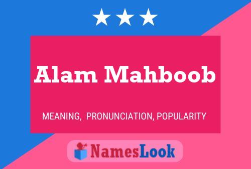 Alam Mahboob Naam Poster