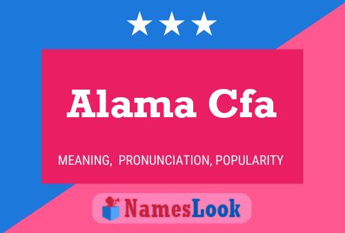 Alama Cfa Naam Poster