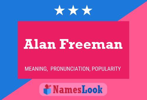 Alan Freeman Naam Poster