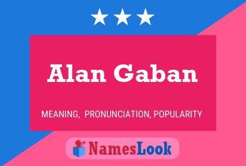 Alan Gaban Naam Poster