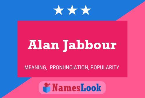 Alan Jabbour Naam Poster