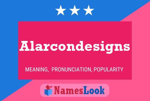 Alarcondesigns Naam Poster