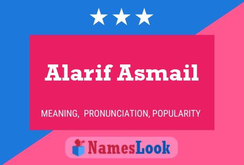 Alarif Asmail Naam Poster