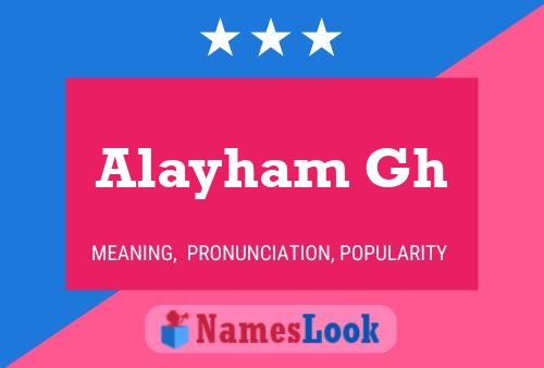 Alayham Gh Naam Poster