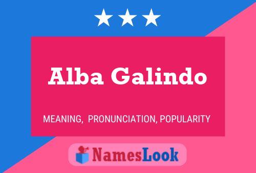 Alba Galindo Naam Poster