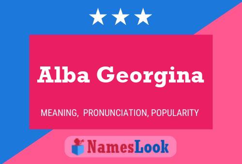 Alba Georgina Naam Poster