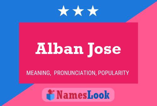 Alban Jose Naam Poster