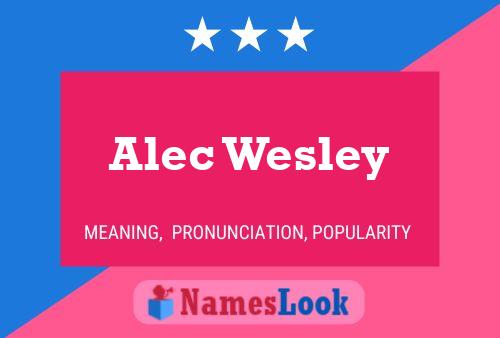 Alec Wesley Naam Poster