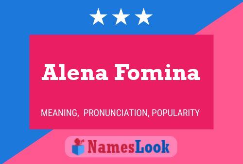 Alena Fomina Naam Poster