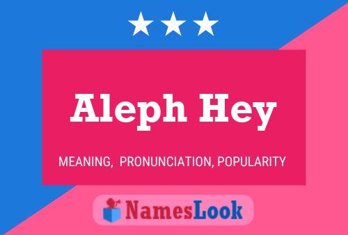 Aleph Hey Naam Poster