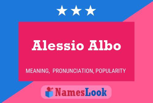 Alessio Albo Naam Poster