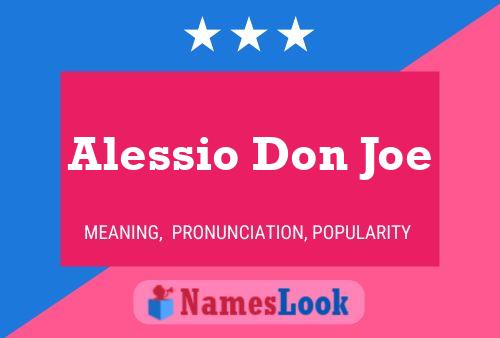 Alessio Don Joe Naam Poster