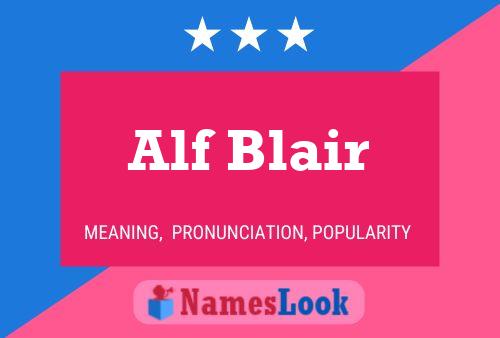 Alf Blair Naam Poster