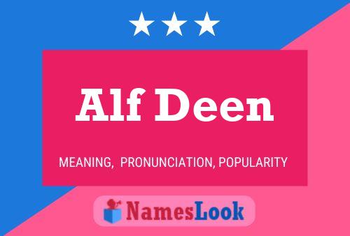 Alf Deen Naam Poster