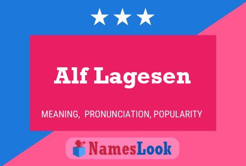 Alf Lagesen Naam Poster