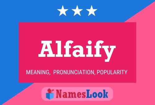 Alfaify Naam Poster